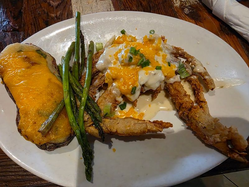 Chargrilled Redfish And Crab