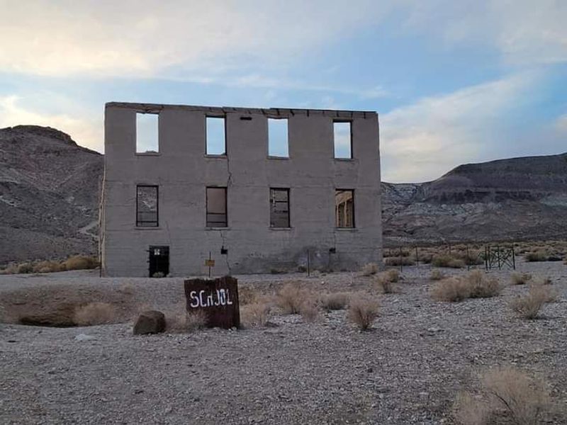 Rhyolite Ghost Town Stands Just Miles Away