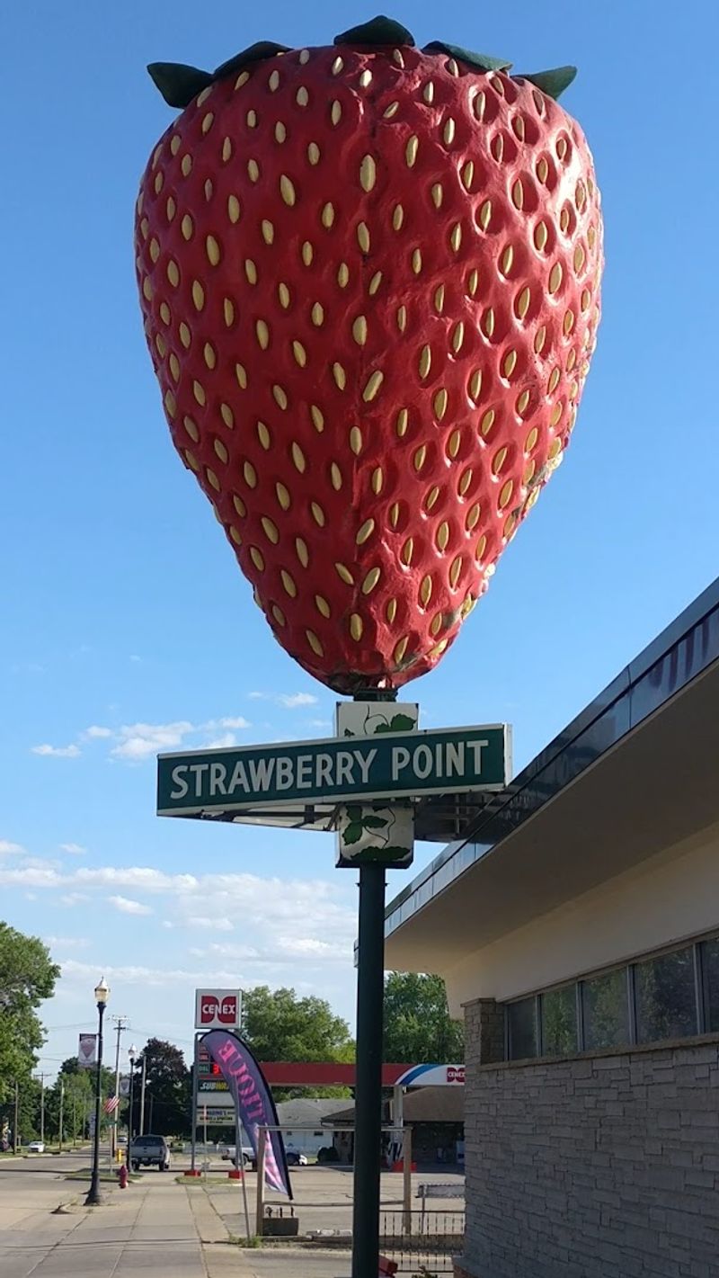 The World's Largest Strawberry and What It Says About the Town