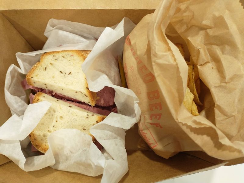 Corned Beef Sandwich At The Corned Beef Factory