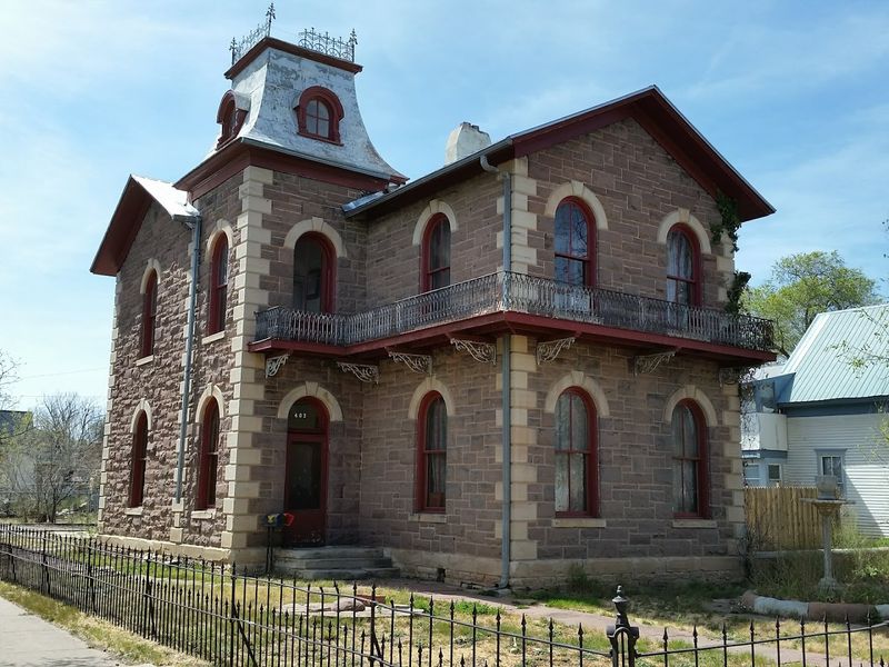 Sunlit Architecture Along The Old Trail