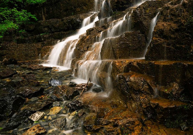 Silver Staircase Waterfall, Essex, Montana