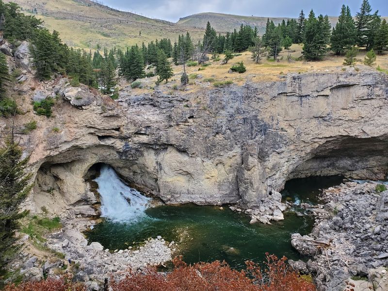 Natural Bridge Falls Picnic Area, Big Timber, Montana