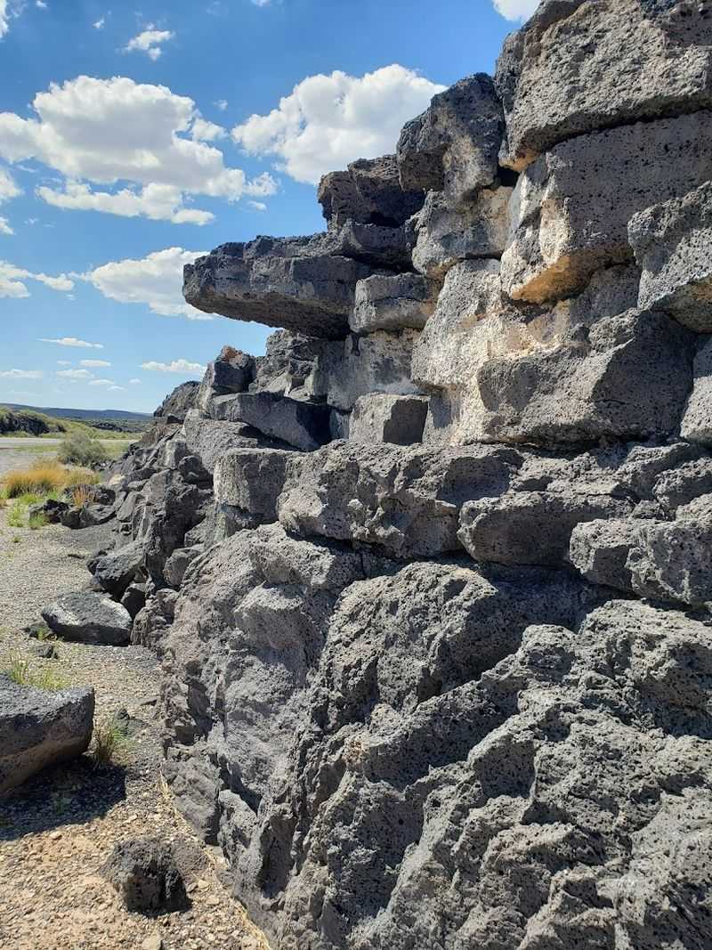 Black Lava Views Beyond Town