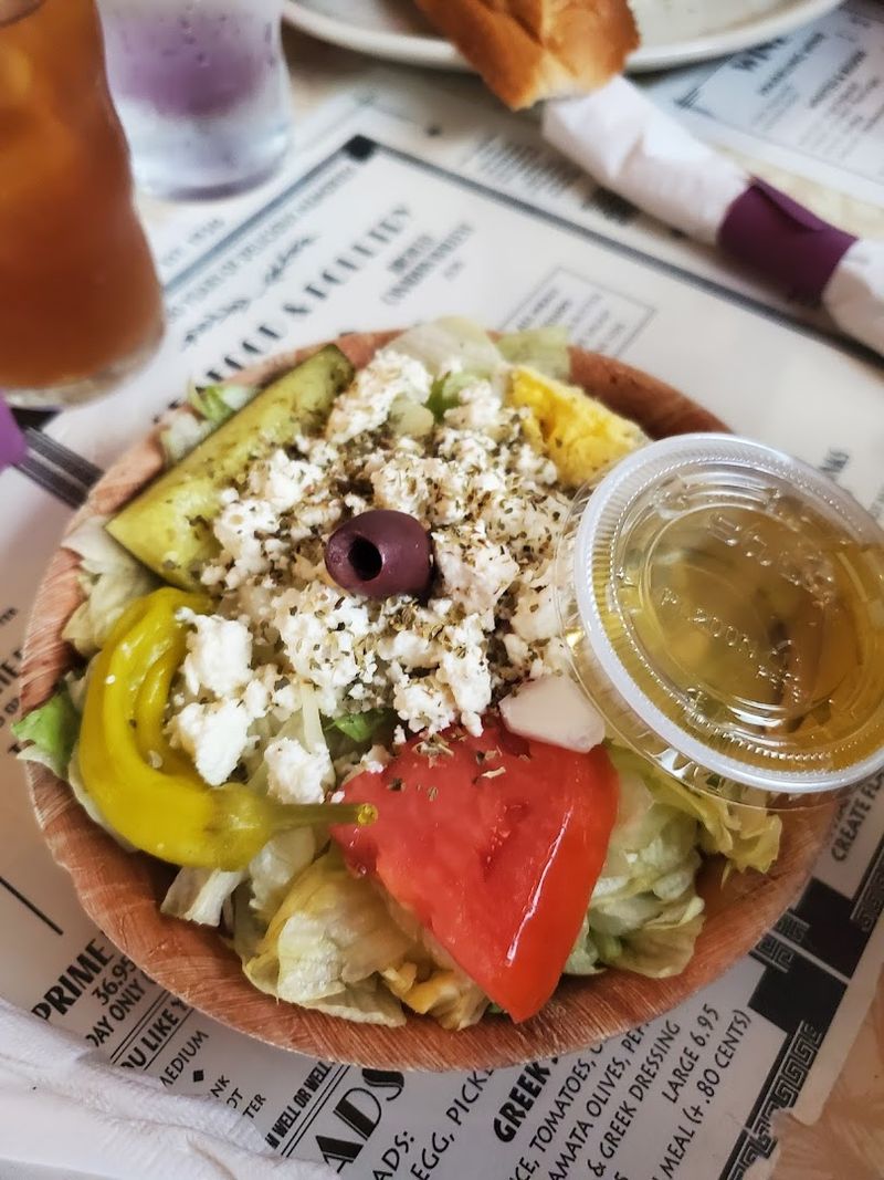 The Greek Salad And House Bread