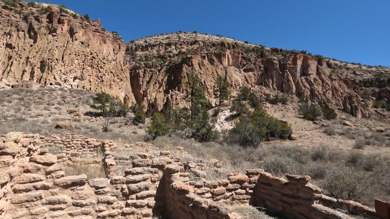 Sunlit Pueblo Ruins