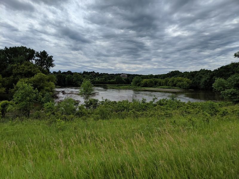 The Big Sioux River and the State Line Sign