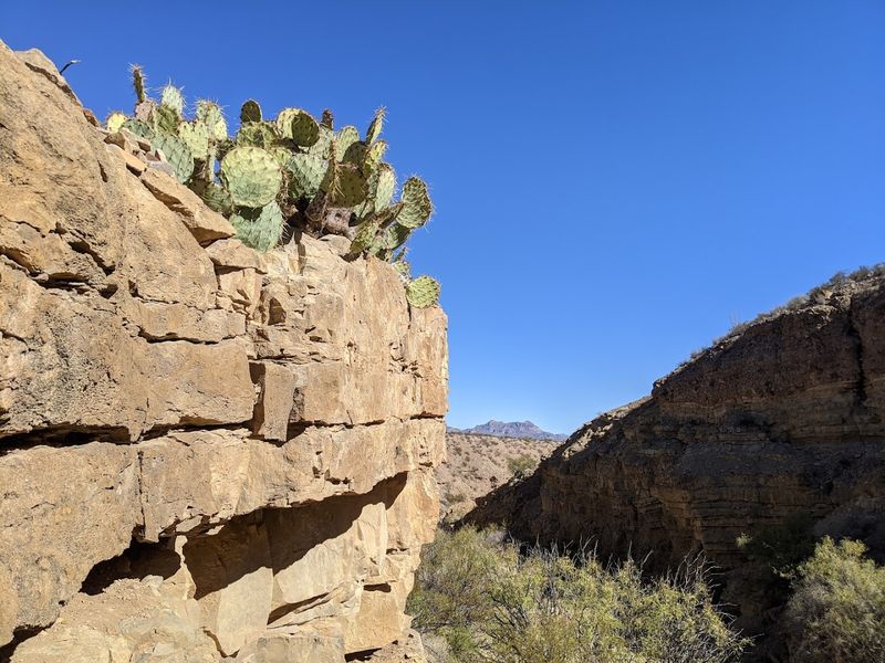 Sunbaked Slopes And Weathered Rock Walls