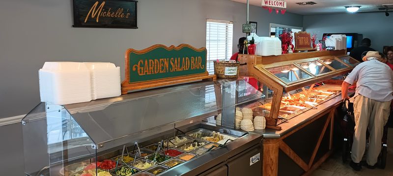 The Salad Bar And Sweets That Round Out The Spread