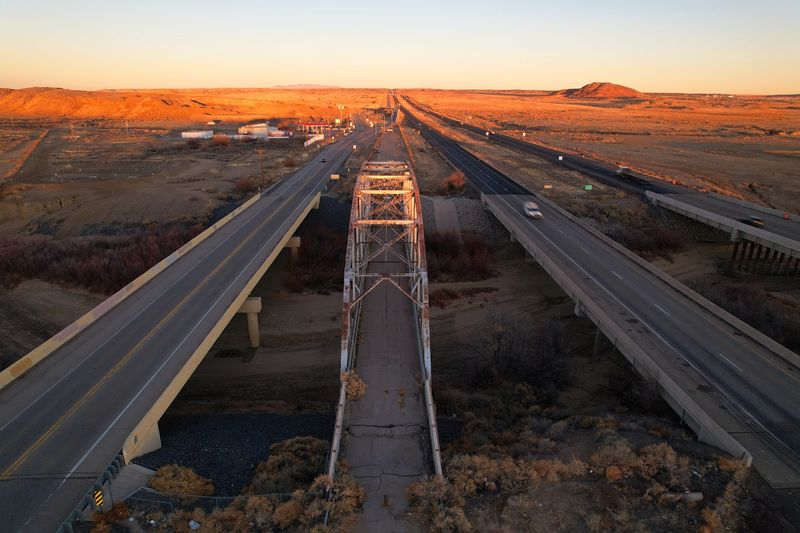 Old Highway Views And Open Sky