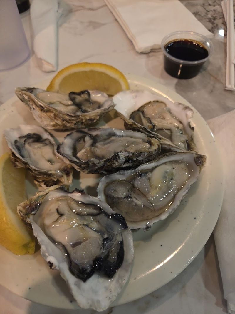 Raw Oysters On The Buffet Line
