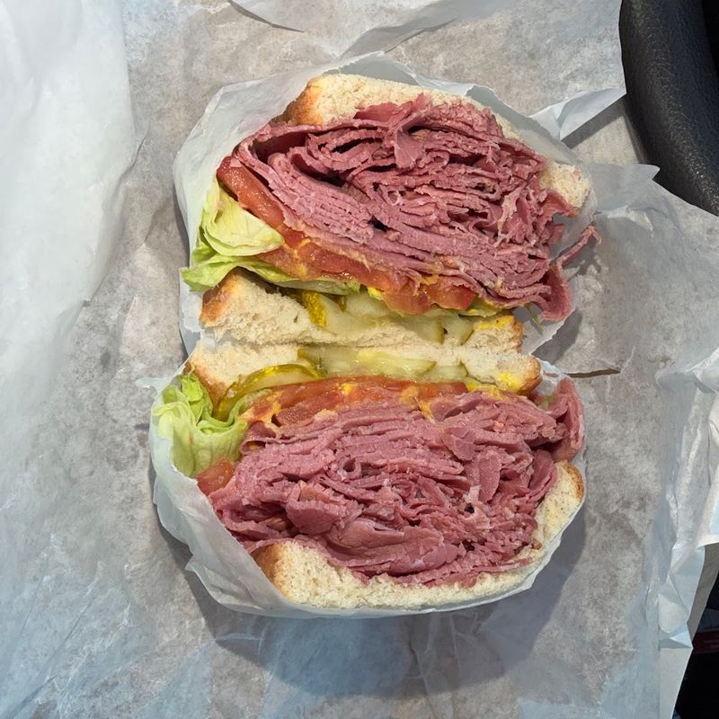 Corned Beef Sandwich At Moon’s Sandwich Shop