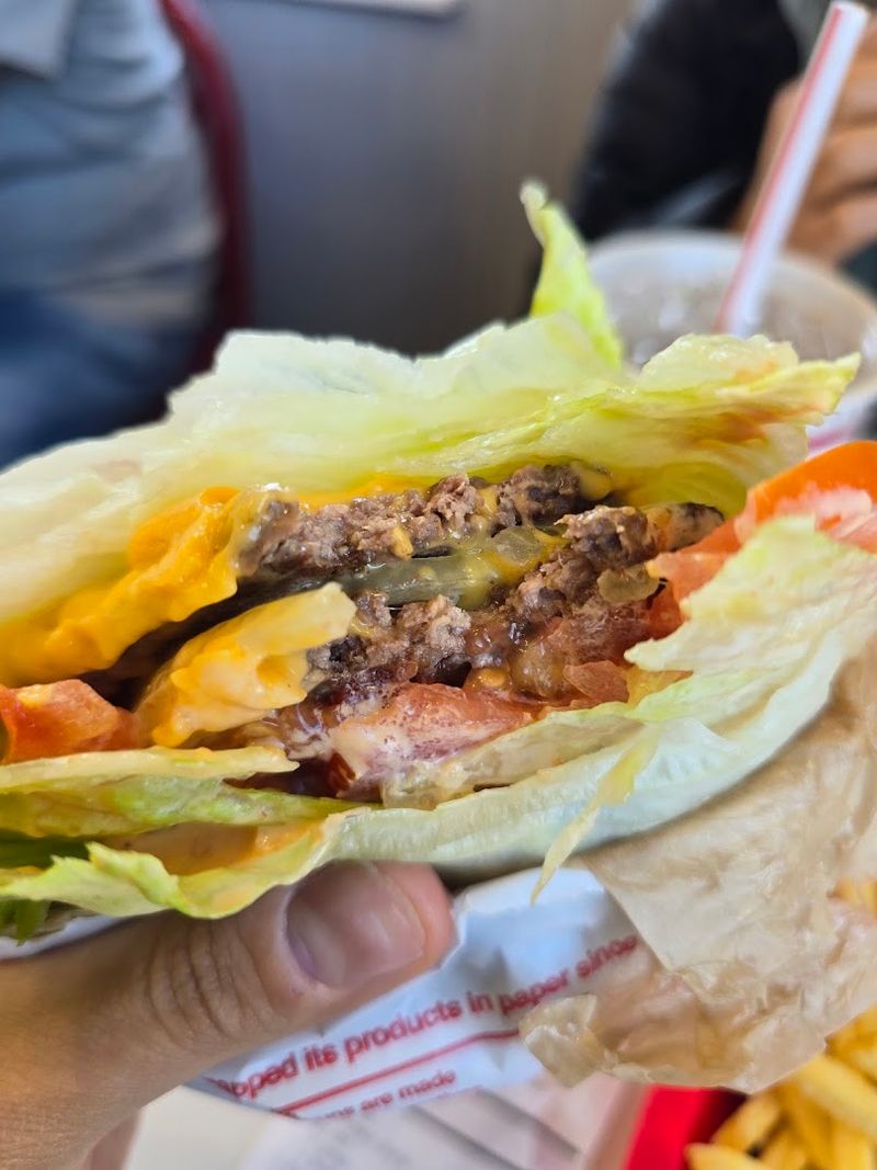The Protein Style Cheeseburger With Animal Style Fixings