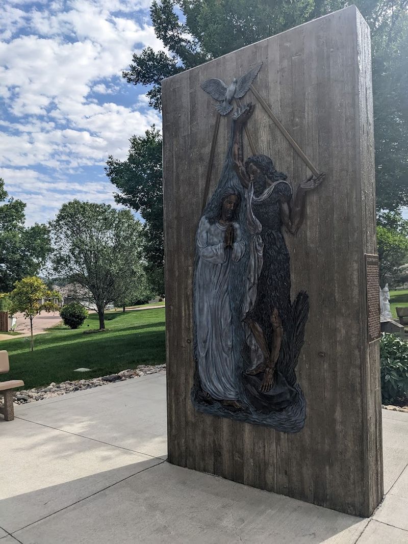 The Stations of the Cross Leading Up to the Jesus Sculpture