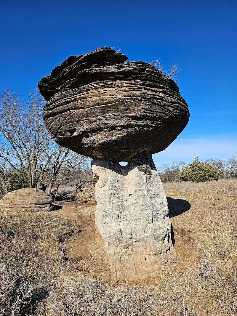 Mushroom Rock State Park Is Just A Short Drive Away