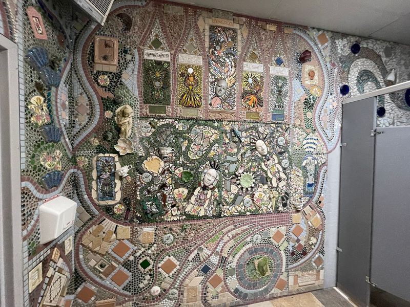 Mosaic Tile Art Covers Almost Every Surface