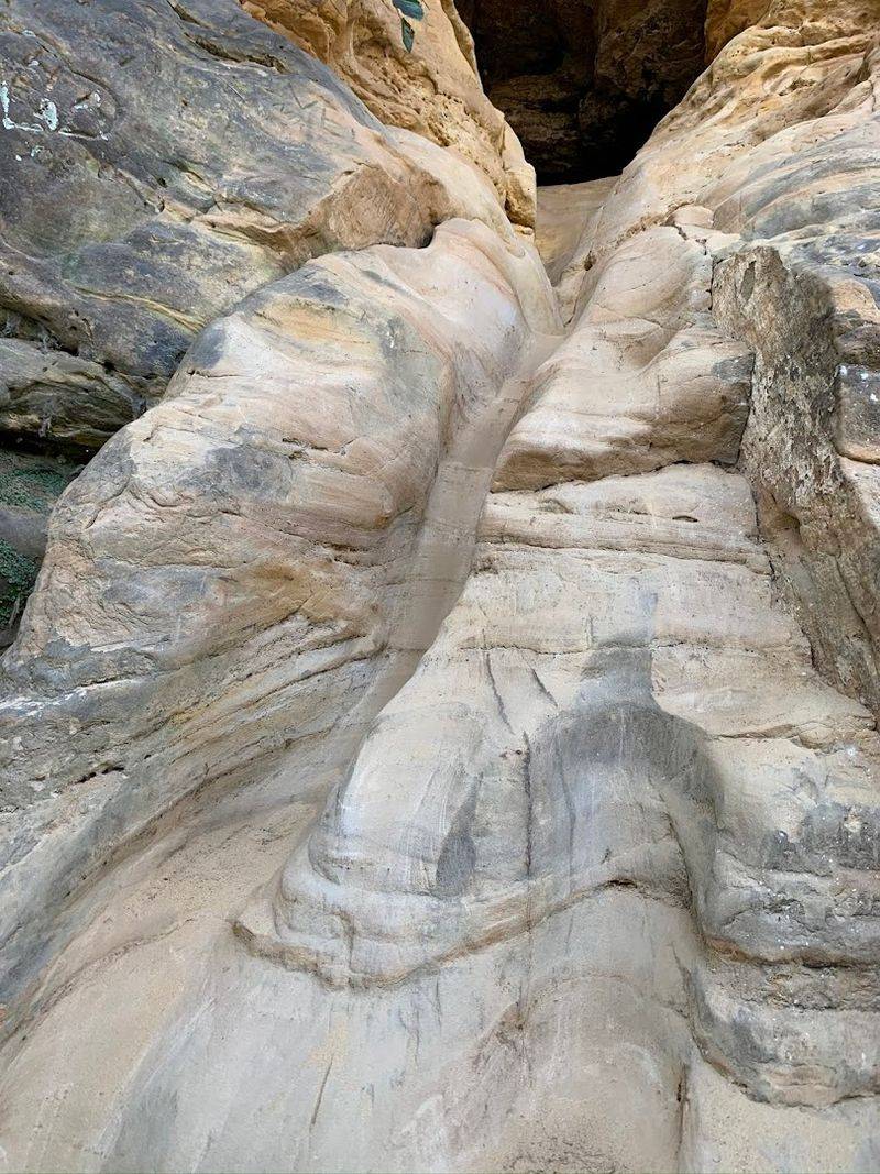 The Sandstone Cliffs And Canyon Walls