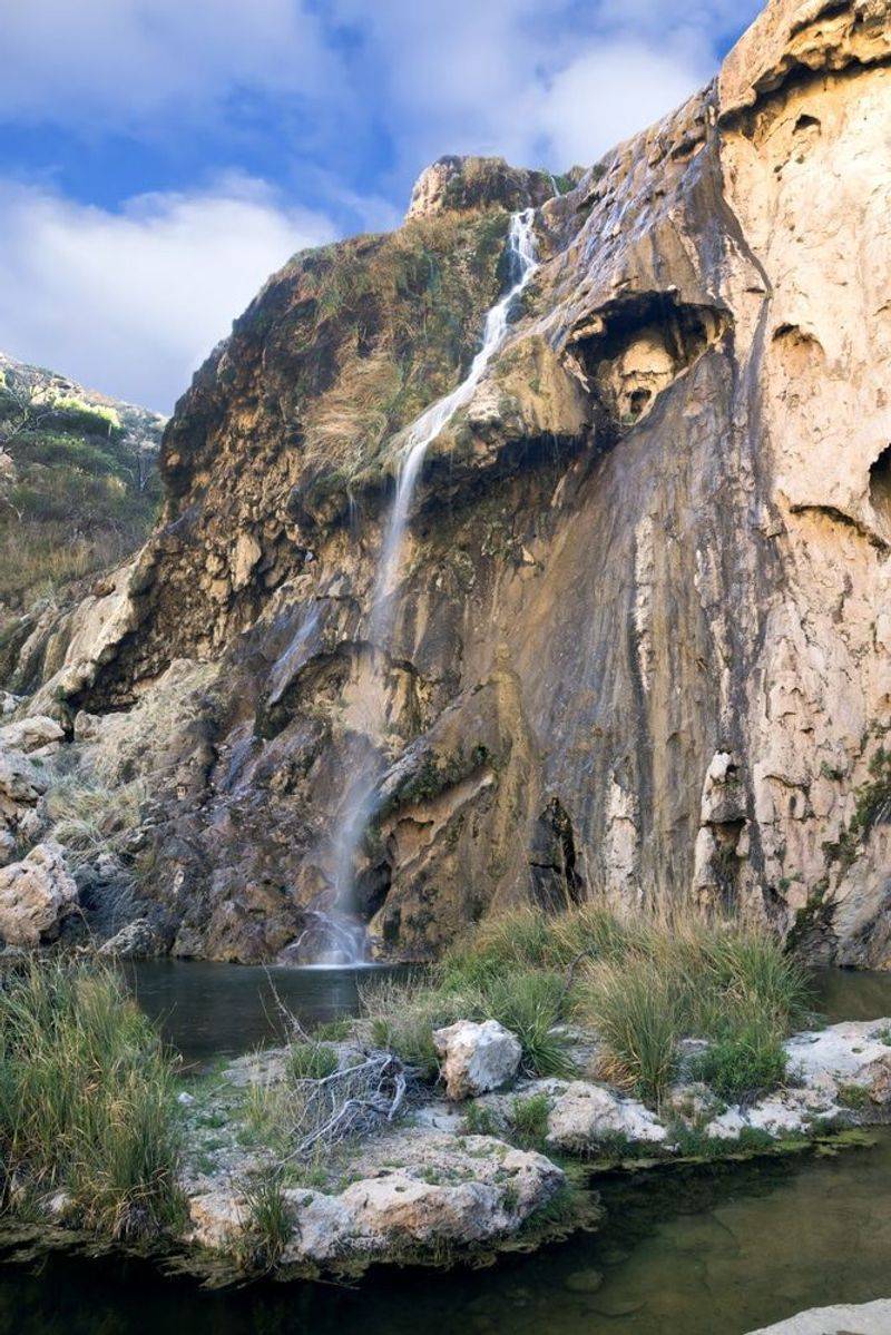 A Desert Canyon With Unexpected Waterfall Views