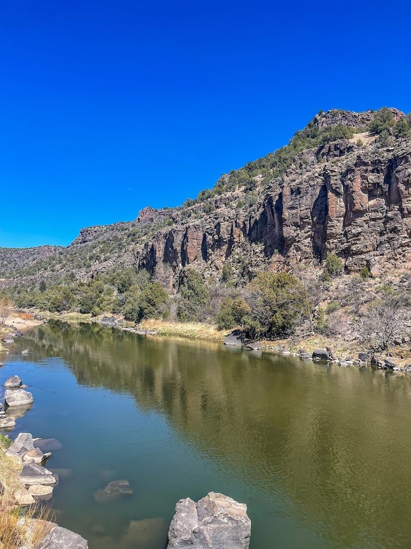 Riverside Pools Beneath Canyon Walls