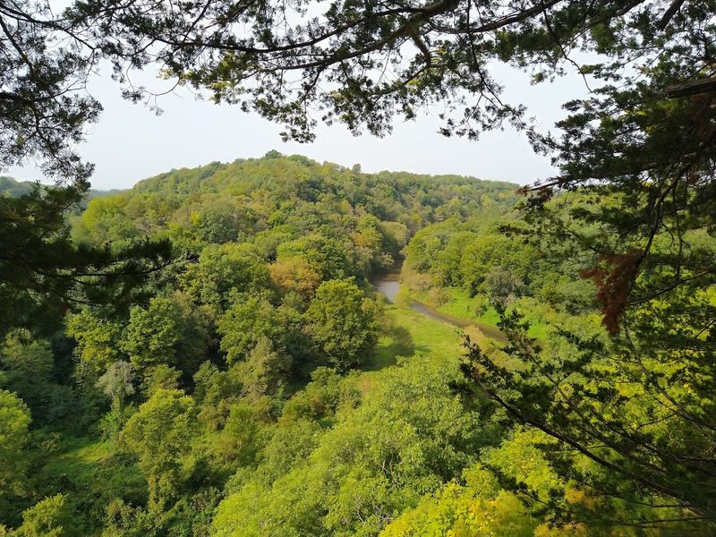 Where Iowa Prairie Drops Into A Real Canyon