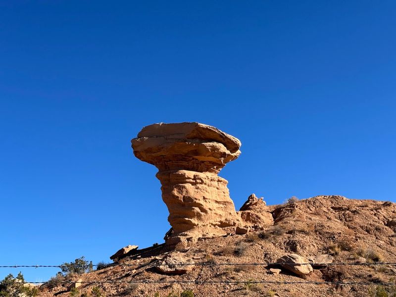 Desert Stone Against The Sky