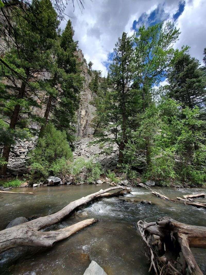 River Views Beneath Ancient Rock Walls