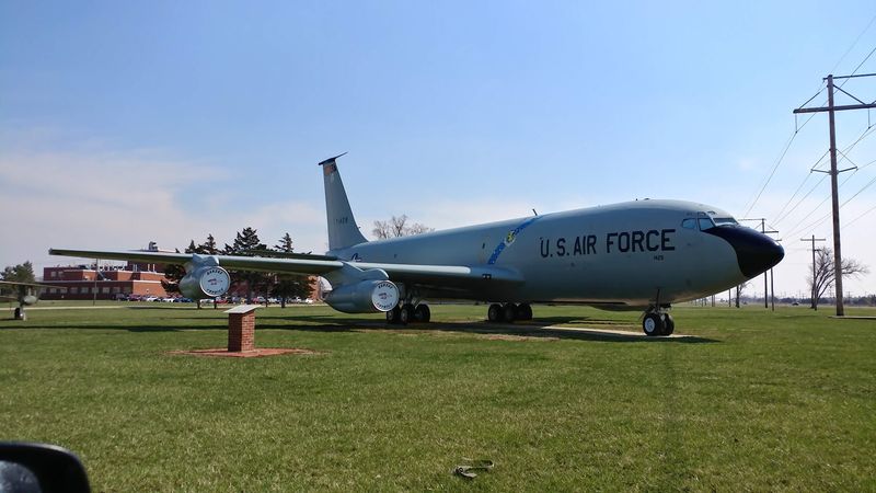 Outdoor Aircraft Display That Stops Traffic