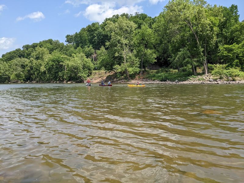 Camping Along The River In The Heart Of The Mountains