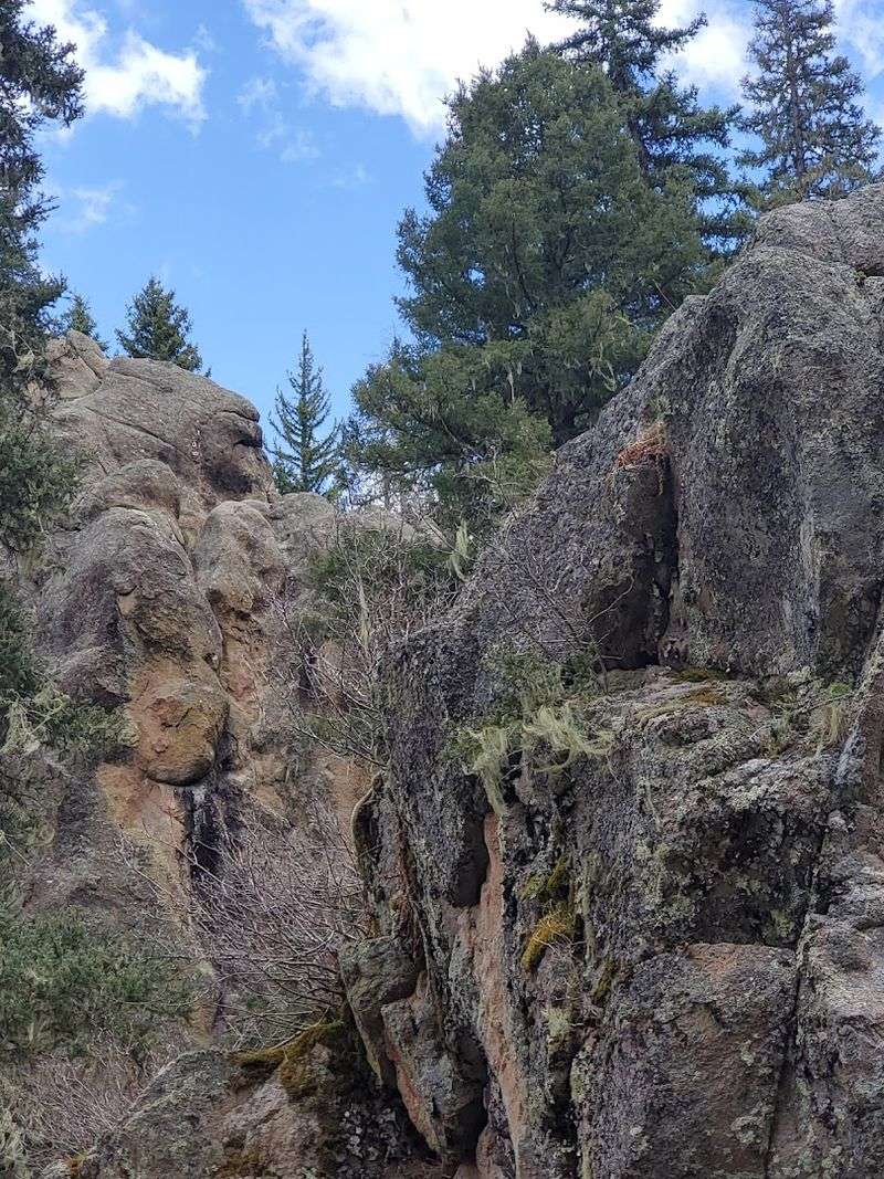 Rocky Walls Framing A Peaceful Trail