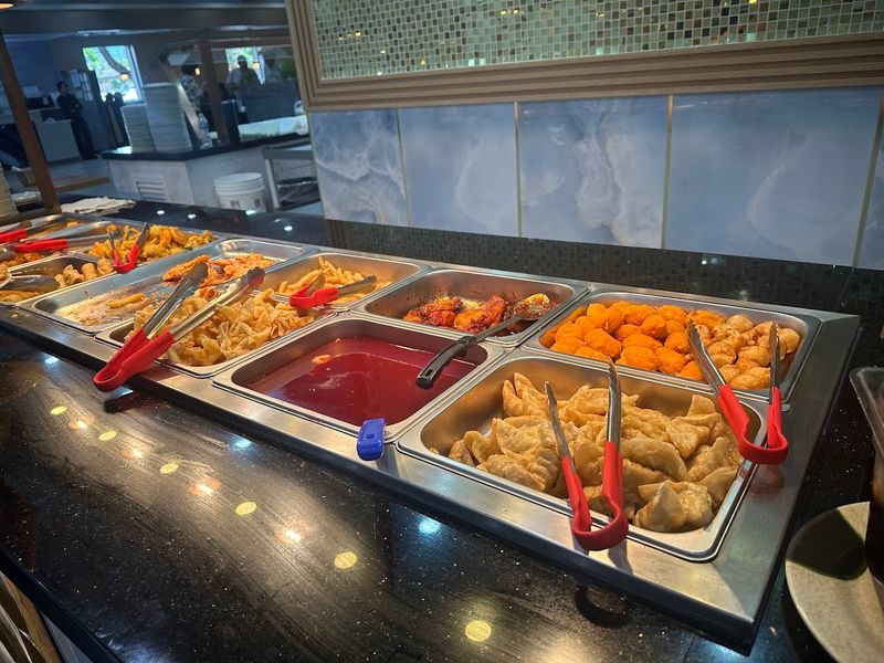 Buffet Counters Stretch Through The Space