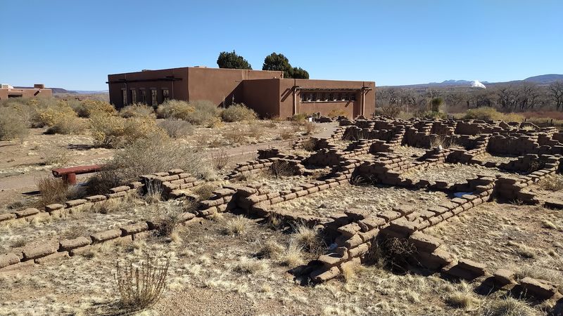 Adobe Architecture Blends Into The Desert Landscape