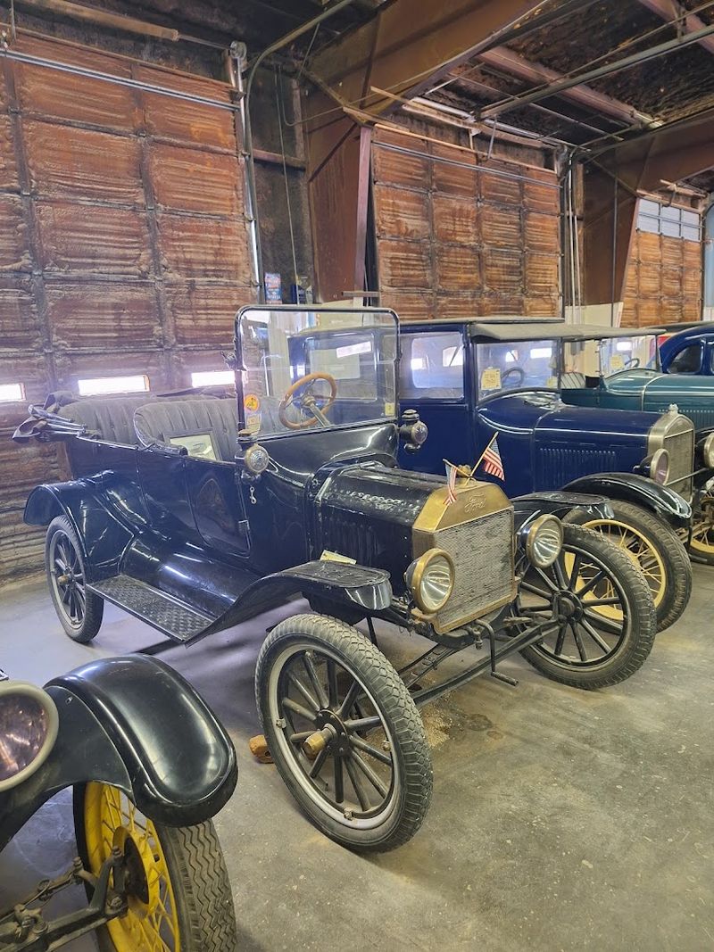 Vintage Cars Packed Wall To Wall