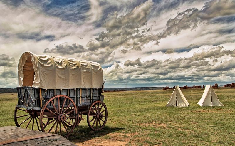 Prairie Views That Stretch Past The Ruins