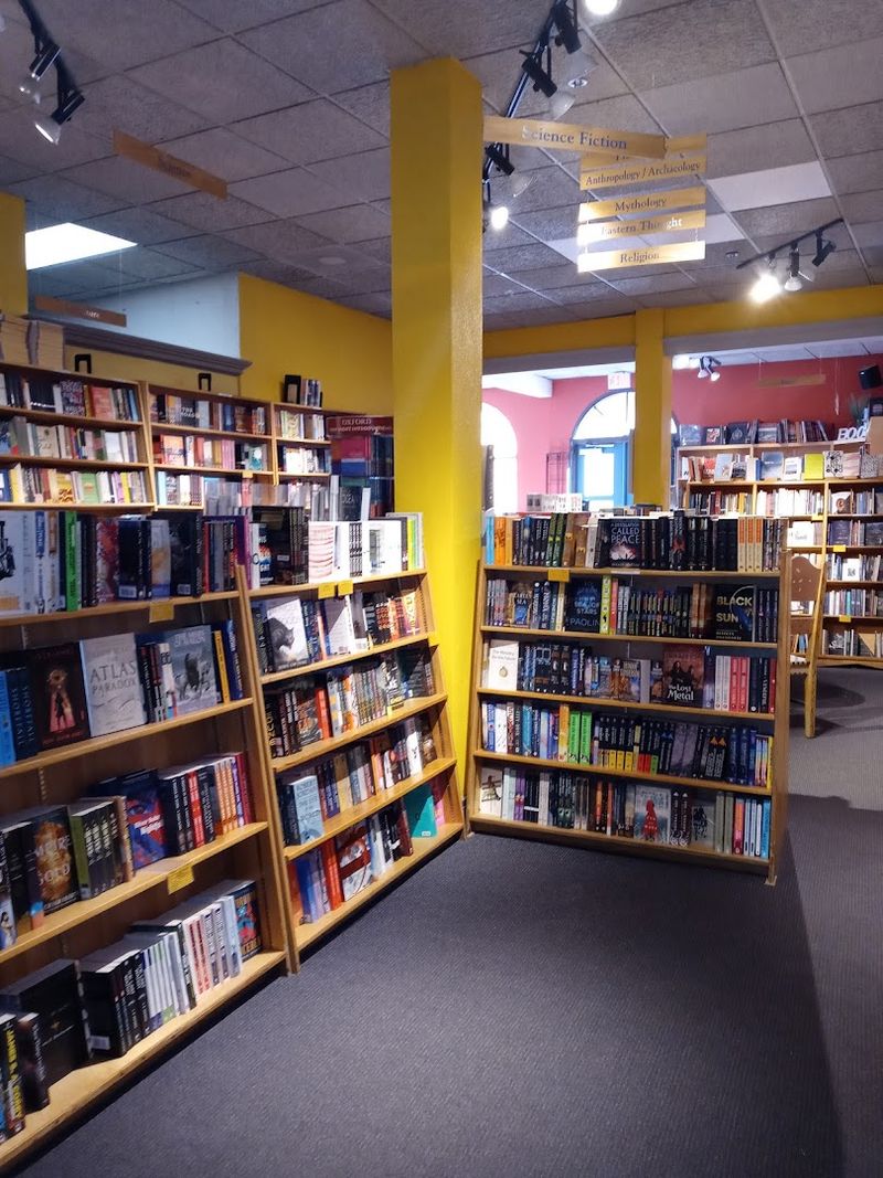 Tall Shelves Create A Striking Backdrop For Browsing