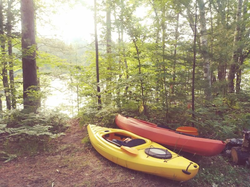 Canoes Match The Lake’s Indoor Voice
