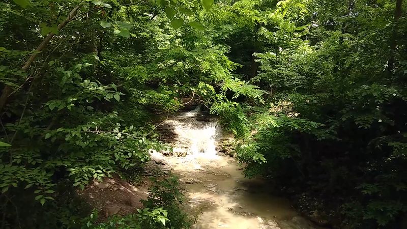 Duck Creek Waterfall At Devils Glen Park, Bettendorf