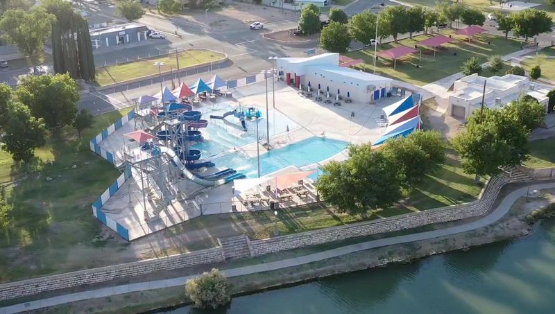 A Breezy Lazy River Scene