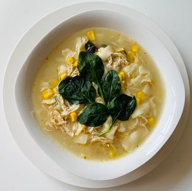 Chicken Corn Soup With Rivels