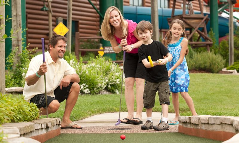 The Outdoor Pool And Mini-Golf Course