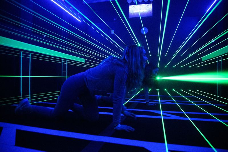 Mega Laser Lets Everyone Attempt Their Best Spy-Movie Entrance