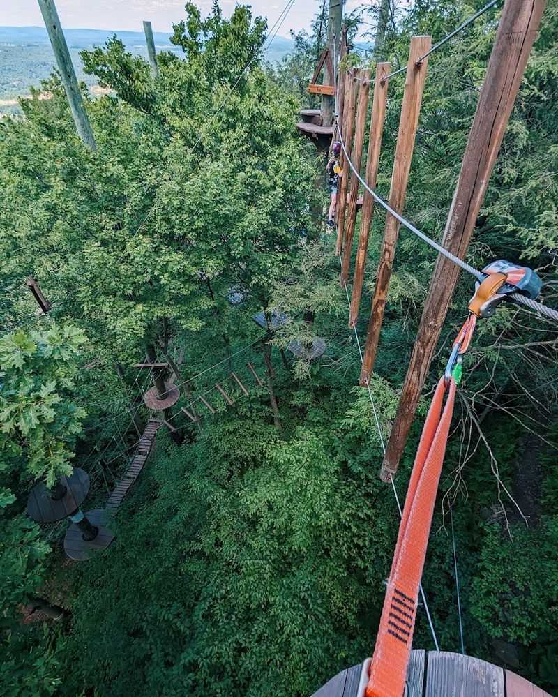 A 500-Foot Zipline Gives Gravity A Running Start
