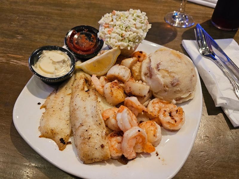 Fried Shrimp Gives The Plate Its Coastal Crunch