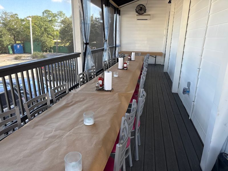 A Casual Table Near The Coast