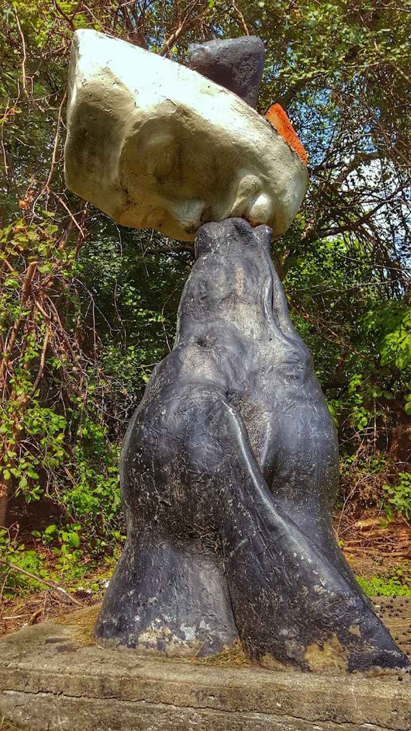 Heavy Dog Kissing Makes Abstract Art Surprisingly Affectionate
