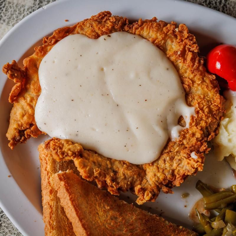 Chicken-Fried Steak Gives First-Timers The Main Clue