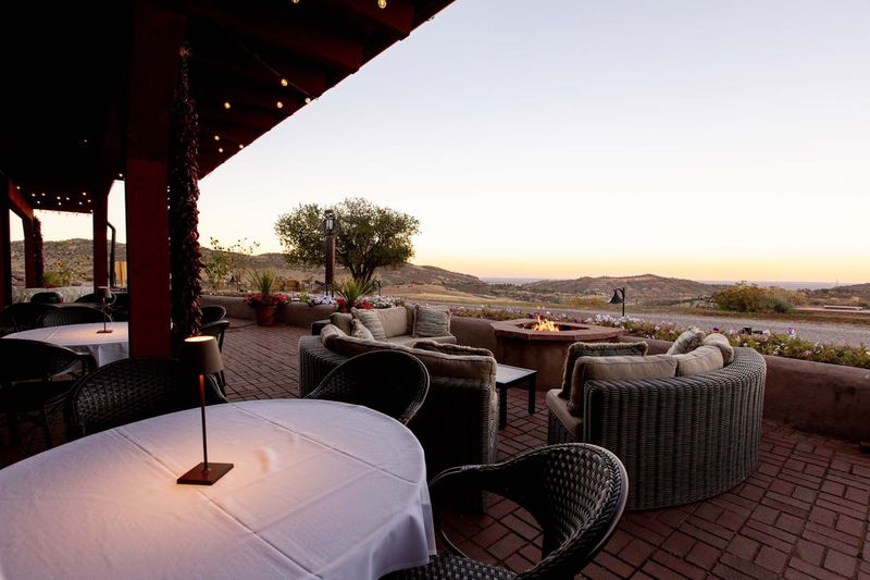 Outdoor Seating With Views That Compete With The Food