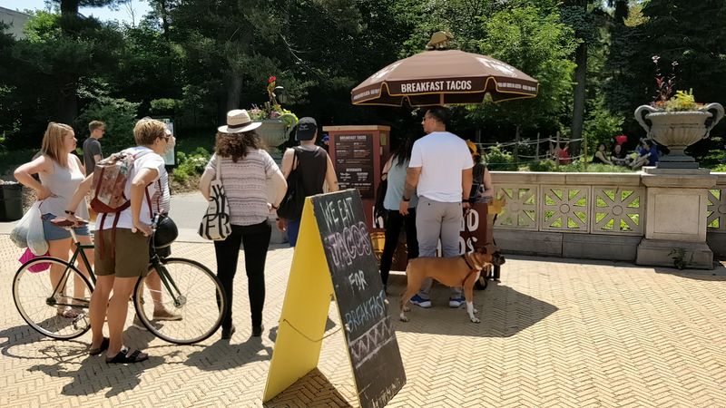 Park Benches Turn Breakfast Into A Brooklyn Picnic