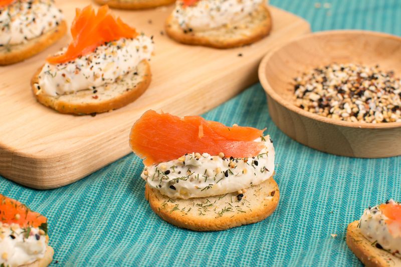 Cheese Spread On Crackers