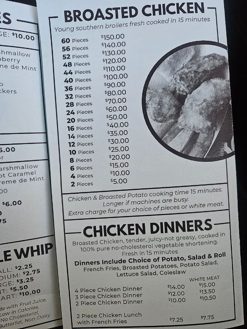 Broasted Chicken on the Menu