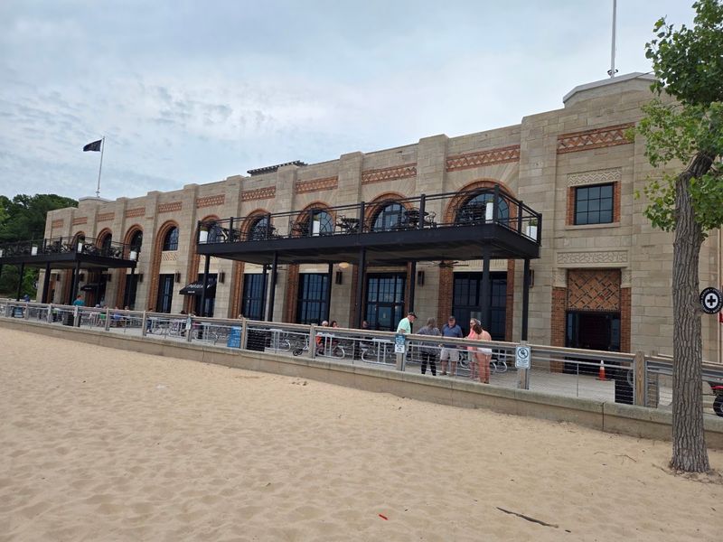 The Historic Pavilion Keeps Watch Near The Water